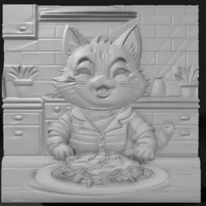 gluttonous cat