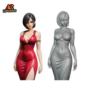 Ada Spy Girl Classic Red Dress - High Detail Secret Agent 3D