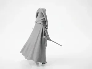 Dark Sword Lady Fantasy Warrior Figurine 3D Printable