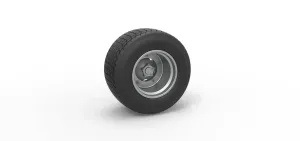 Wheel of Vintage Dirt race car V1 Scale 1:25