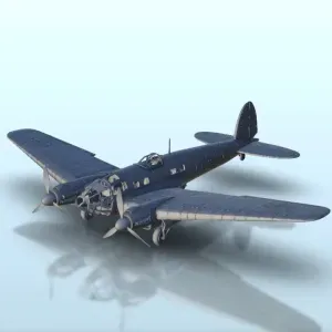 Heinkel He 111 - WW2 Terrain plane aircraft diaroma