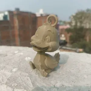 🦆 Cute Duck Keychain – Cartoon 3D Printable Model