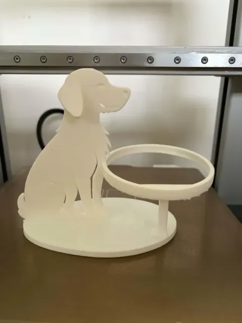 Elegant Cute Dog Cup Holder & Desk Organizer 3D Print Model