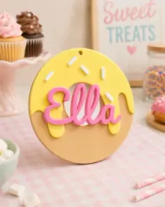Donut Name Tag - Ella