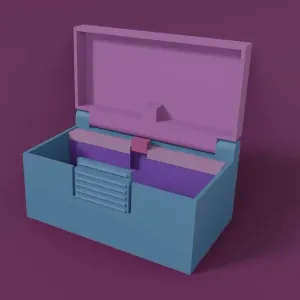 Self-opening box (no support required)