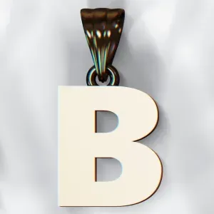 B pendants and earring
