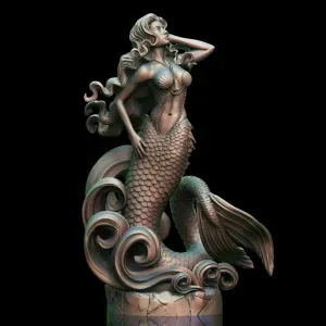 Mermaid on the waves