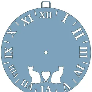 Wall Clock - 210mm - Modified Hook