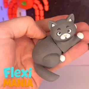 Flexi British Cat | Cute Articulated Cat Model