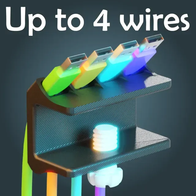 Wire Holder - USB & USBc - Screw Clamp — Фото 2 из 9