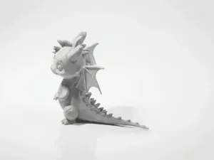 Cute Dragon Figurine Chibi Fantasy 3D Printable