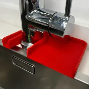 Faucet drain mat