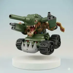 Tankmon Digimon Creature Model