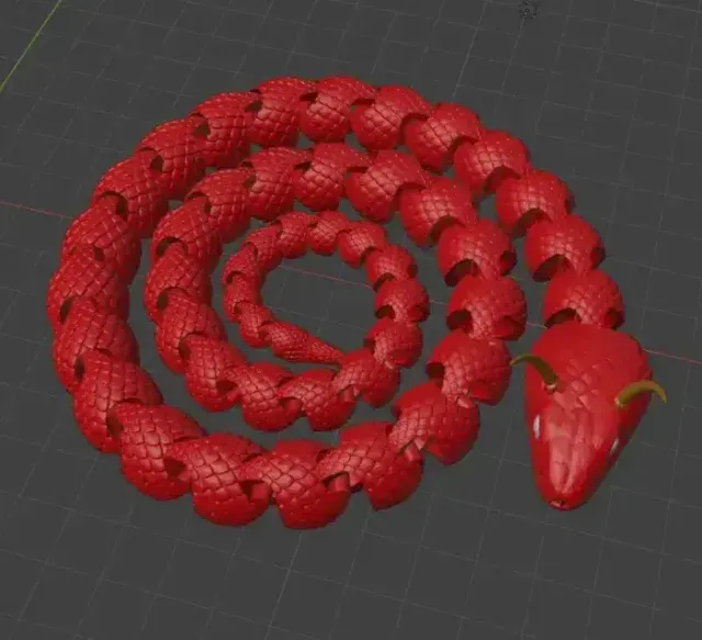 Articulated snake with horns 2.0! — Image 2 of 9
