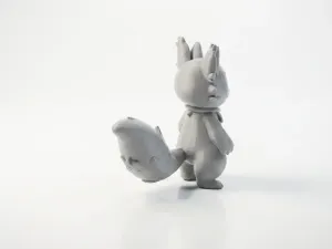 Cute Masked Cat Figurine Chibi Fantasy 3D Printable