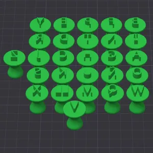 Letter Stamps for Ceramics - Sellos De Letras Para Cerámica