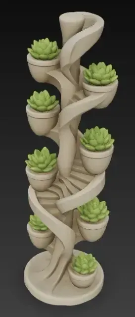Spiral Column with Succulent Plants — Фото 3 из 6