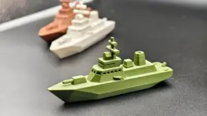 可以浮在水上的军舰,无需支撑
