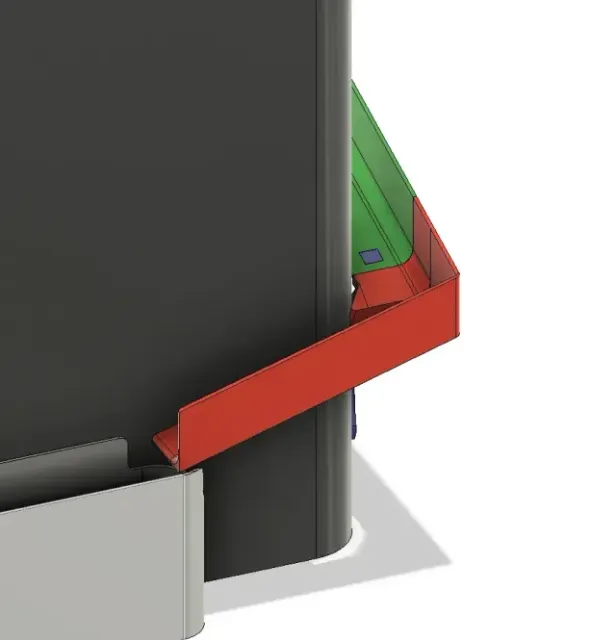 Poop / Waste Chute – K2 PRO (CFS front-redirect), symmetric — Image 6 of 9