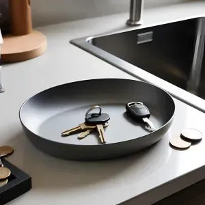 Minimalist Elliptical Catchall Tray and Bowl