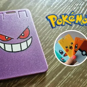 Pokémon ID card / badge holder Gengar