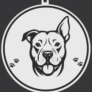Another Pitbull Keychain or Ornament
