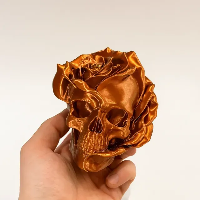 THE SKELETON HEAD ROSE / FORBIDDEN ROSE / GOTHIC DECOR — Фото 3 из 7