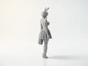 Cute Bunny Girl Figurine Chibi Anime 3D Printable