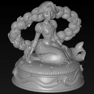 Disney character Rapunzel model 2