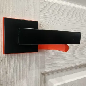 Child lock for square lever door