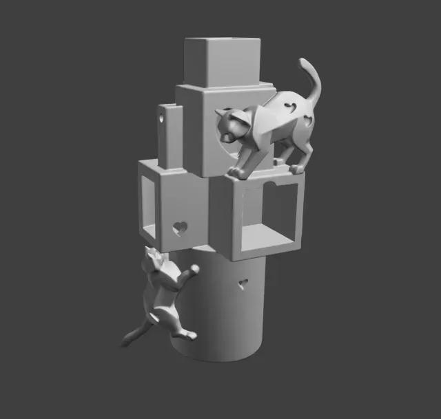 Cat Tower Vase and Desk Organizer — Image 3 of 9