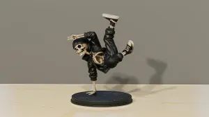 Breakdance Skeleton – Urban Street Dance Figure