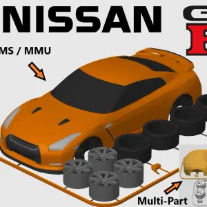 Nissan GT-R R35 Kit Card (1:24 scale)