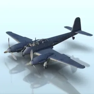 Messerschmitt Me 410 Hornisse - WW2 Terrain plane aircraft