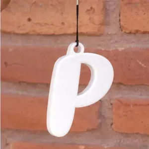 Letter P Keychain