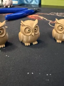 Gufo 'Sleepy Eye' 3D: STAMPA PERFETTA senza supporti!