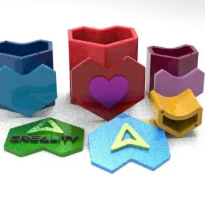 Storage boxes 4 sizes: multiple lid cover design