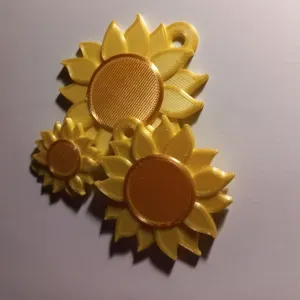 SUNFLOWER KEY CHAIN / KEY TAG - MULTI COLOUR