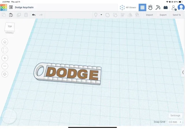 Dodge keychain