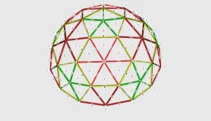 Geodesic Dome 3V Connector for 1" PVC pipe