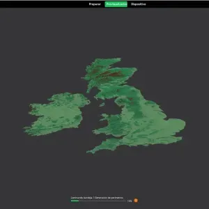 Nations of British Isles. 3D Map puzzle (6-piece)