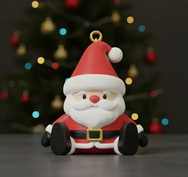 Articulated Cute Santa Claus Christmas Ornament — Фото 3 из 4