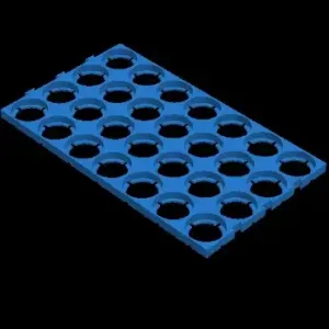 7x4 18650 cell holder
