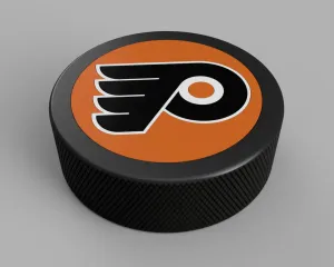 Hockey Puck with Flyers Logo