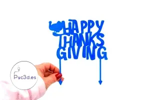 HAPPY THANKSGIVING CAKETOPPER