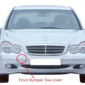 Mercedes W203 C-Class (2001-2007) Front Bumper Tow Hook Cover