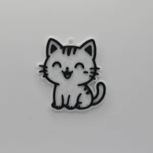 Cute Happy Cat Keychain