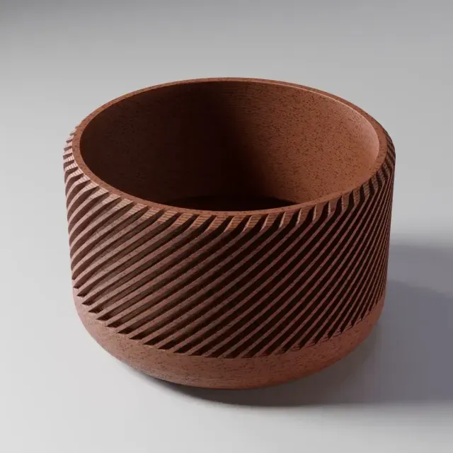 Modern Spiral Planter STL | Geometric Plant Pot | 3D Print F — Фото 3 из 8