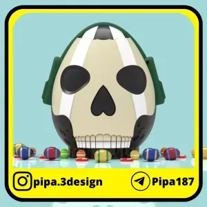 Ghost piggy bank or easter egg
