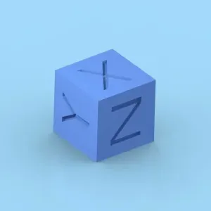 Calibration cube XYZ